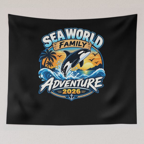 Item preview, SeaWorld Family Adventure 2026 Theme Park Family Vacation Matching Group Travel designed and sold by drawwiika+44.