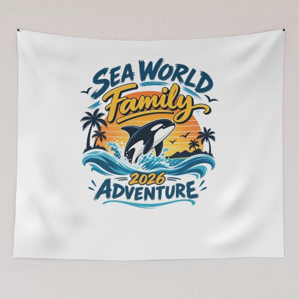 Item preview, Sea World Family 2026 Adventure Family Vacation Theme Park designed and sold by drawwiika+44.