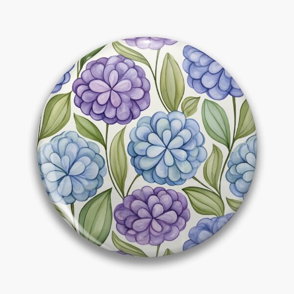 Item preview, Seamless Watercolor Hydrangea Pattern in Blue and Purple Tones designed and sold by Emily Waters.