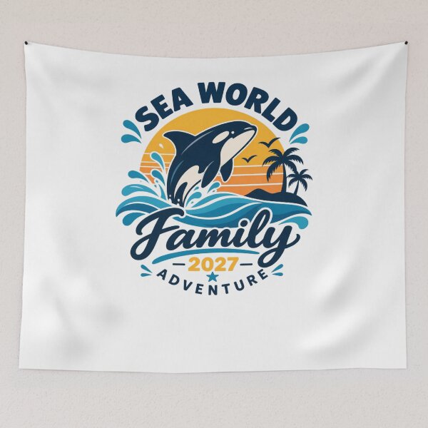 Item preview, Sea World Family 2027 Adventure Family Vacation Trip Marine Park Killer Whale designed and sold by drawwiika+44.
