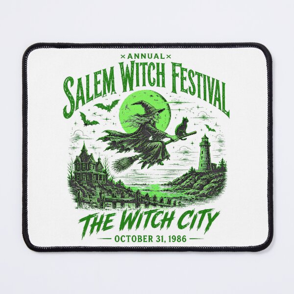 Item preview, Salem Witch Festival Vintage Halloween Witch City October 31 designed and sold by Aniverlia.