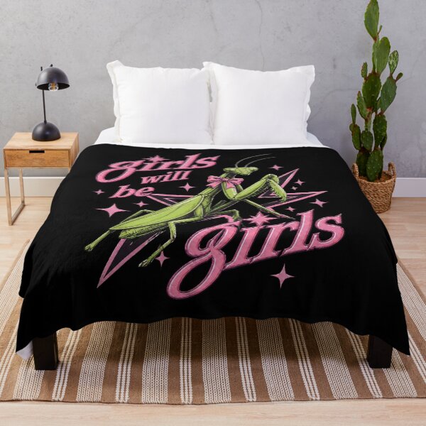 Item preview, Girls Will Be Girls Praying Mantis Funny designed and sold by Aniverlia.