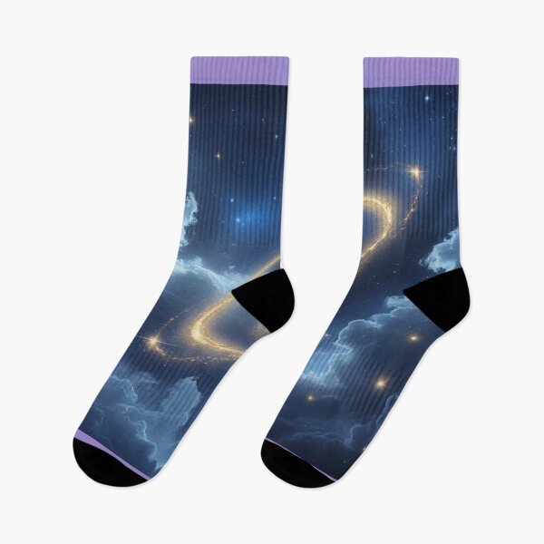 Item preview, Luminous Golden Spiral Galaxy in a Starry Blue Nebula – Cosmic Space Art. designed and sold by fbtrisha.