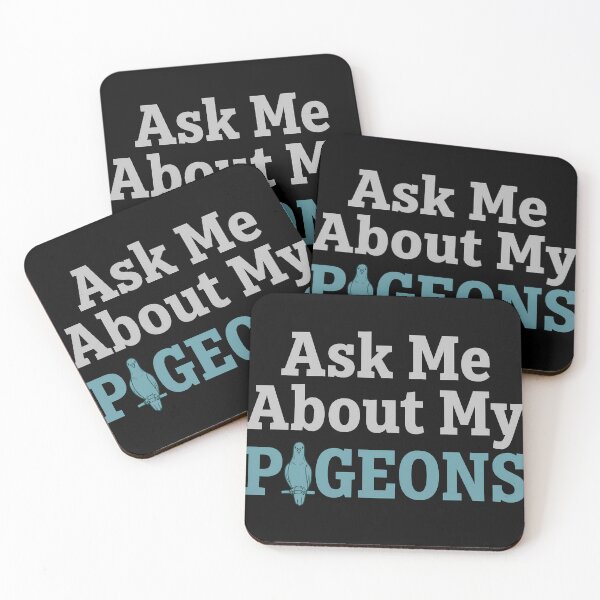 Item preview, Ask Me About My Pigeons Funny Typography designed and sold by Sekla-Studio.