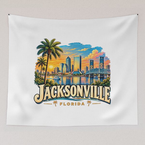 Item preview, Vintage Jacksonville Florida Travel Souvenir Landmark Gift designed and sold by MichaeIRellov.