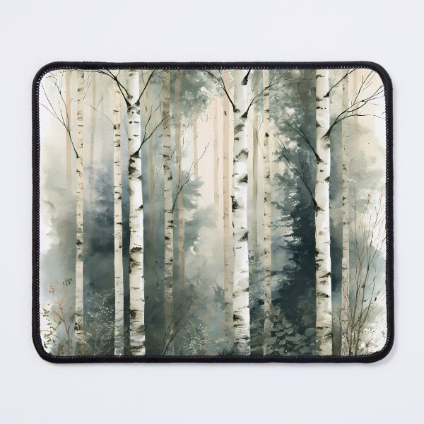 Item preview, Mystical Birches – Dreamy Enchanted Forest Art designed and sold by Authentic-Merch.
