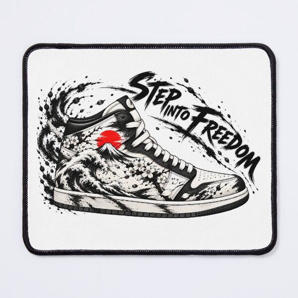 Item preview, Step Into Freedom – Japanese Ukiyo-e Sneaker Art designed and sold by KASUMINK.