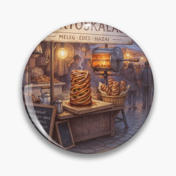 Item preview, Budapest Kürtőskalács Street Stall — Hungarian Pastry Art designed and sold by stickercuffs.