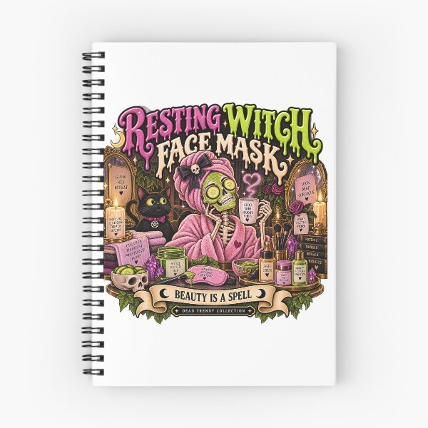 Item preview, ⚡Dead Trendy Collection⚡- Resting Witch Face Mask designed and sold by WheelieGdArt.