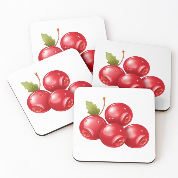 Item preview, Glossy Red Berries Botanical Fruit Illustration designed and sold by New-School-Wave.