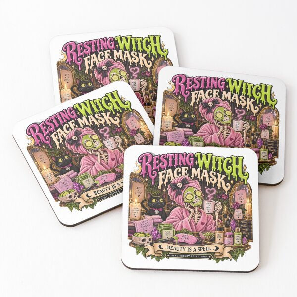Item preview, ⚡Dead Trendy Collection⚡- Resting Witch Face Mask designed and sold by WheelieGdArt.