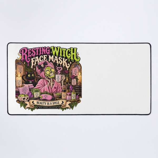 Item preview, ⚡Dead Trendy Collection⚡- Resting Witch Face Mask designed and sold by WheelieGdArt.