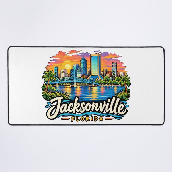 Item preview, Hand Drawn Jacksonville Florida Travel Souvenir Landmark Gift designed and sold by MichaeIRellov.