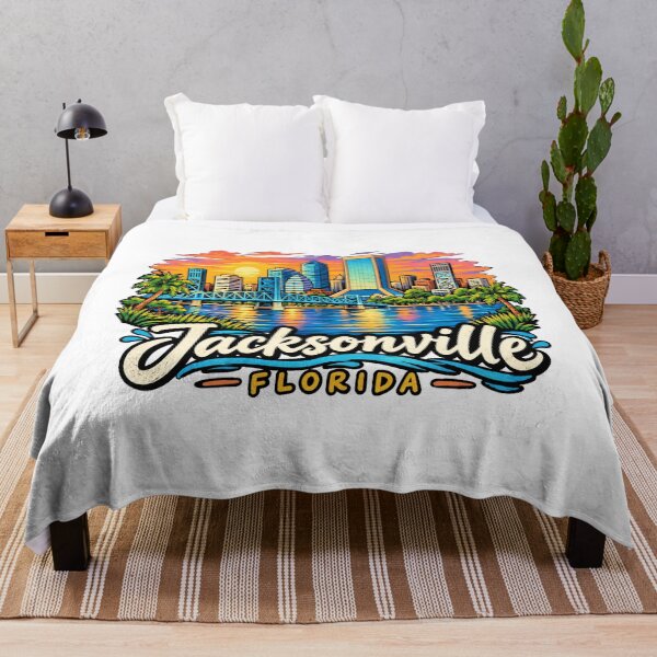Item preview, Hand Drawn Jacksonville Florida Travel Souvenir Landmark Gift designed and sold by MichaeIRellov.