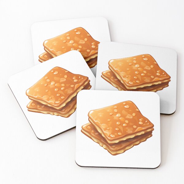 Item preview, Sweet Golden Caramel Sandwich Cookies Illustration designed and sold by New-School-Wave.