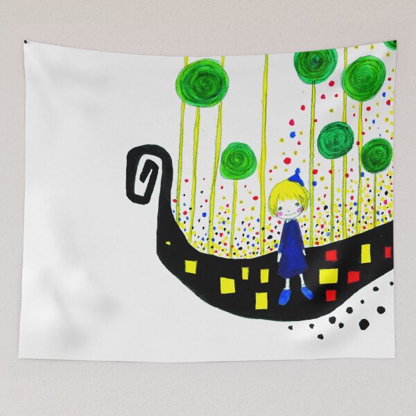 Item preview, A Holiday in a Magical World with Green Trees designed and sold by pon-pon-55.