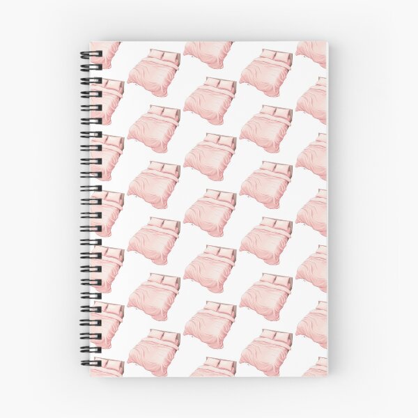 Item preview, Ilustración de una acogedora cama rosa y ropa de cama suave. designed and sold by New-School-Wave.
