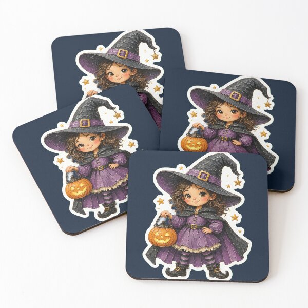 Item preview, Halloween Witch With Pumpkin Lantern  designed and sold by The Digital Compass.
