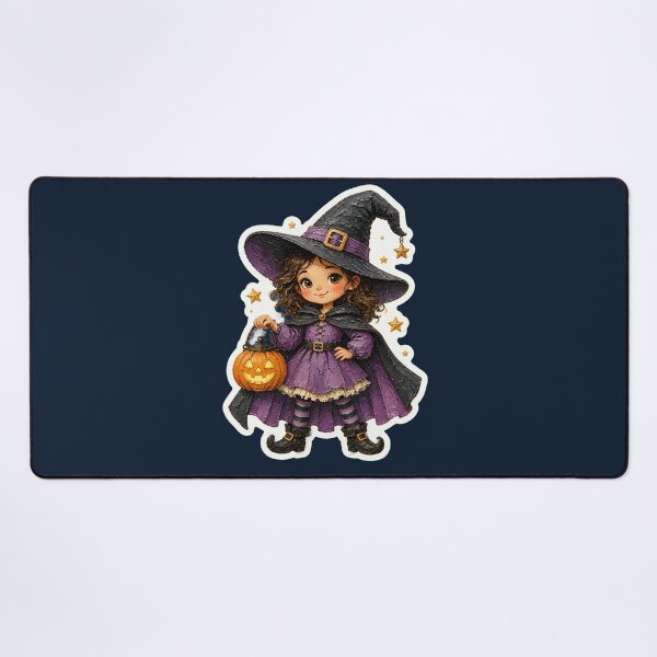 Item preview, Halloween Witch With Pumpkin Lantern designed and sold by The Digital Compass.