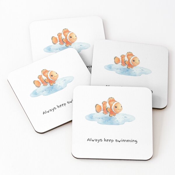 Item preview, Always Keep Swimming Watercolour Fish designed and sold by made by Golightly x.