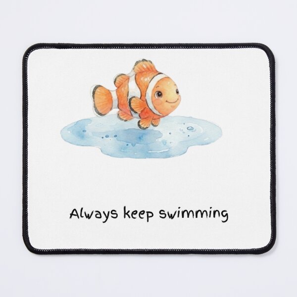 Item preview, Always Keep Swimming Watercolour Fish designed and sold by made by Golightly x.