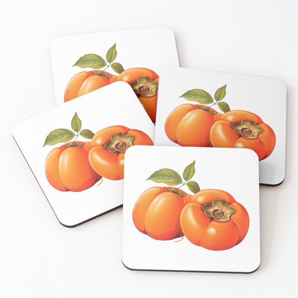 Item preview, Ripe Orange Persimmons Botanical Fruit Illustration designed and sold by New-School-Wave.