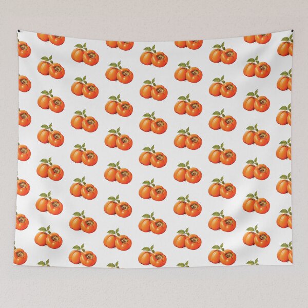 Item preview, Ripe Orange Persimmons Botanical Fruit Illustration designed and sold by New-School-Wave.