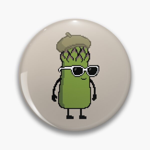 Item preview, Asparagus green Pixel with a Beret (KH) designed and sold by White Rim Mates.