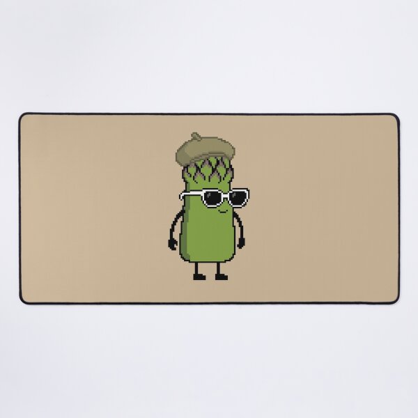Item preview, Asparagus green Pixel with a Beret (KH) designed and sold by White Rim Mates.