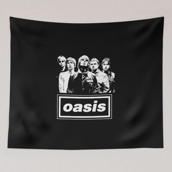 Item preview, Oasis Band Portrait Black And White Vintage designed and sold by cubomtumeshop.