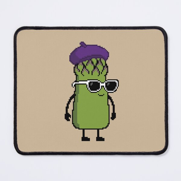 Item preview, Asparagus green Pixel with a Beret (PP) designed and sold by White Rim Mates.