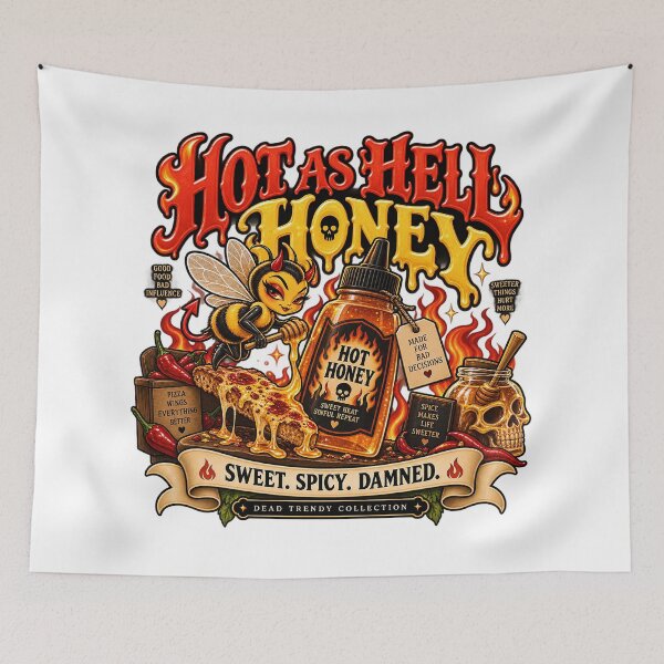 Item preview, ⚡Dead Trendy Collection⚡- Hot as Hell Honey designed and sold by WheelieGdArt.
