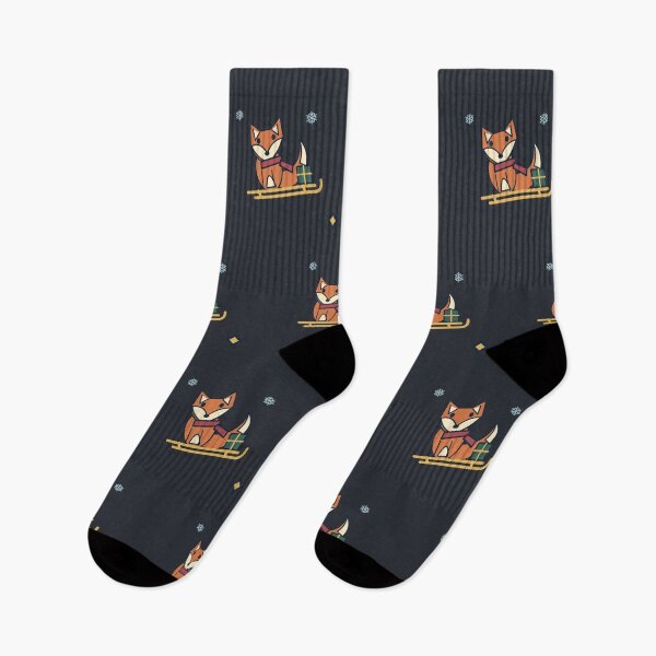 Item preview, Snow Day Side Quest Sledding Fox designed and sold by TrendTribeTP.