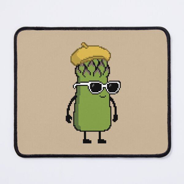 Item preview, Asparagus green Pixel with a Beret (YL) designed and sold by White Rim Mates.