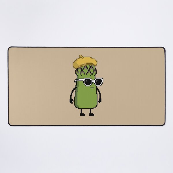 Item preview, Asparagus green Pixel with a Beret (YL) designed and sold by White Rim Mates.