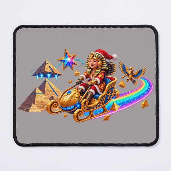 Item preview, Egyptian Cosmic Christmas – Pharaoh Santa Space Adventure designed and sold by NEFERSIGN.