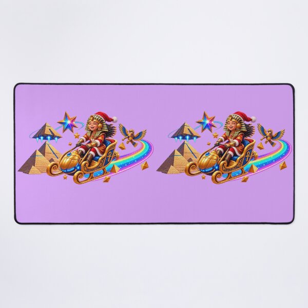 Item preview, Egyptian Cosmic Christmas – Pharaoh Santa Space Adventure designed and sold by NEFERSIGN.