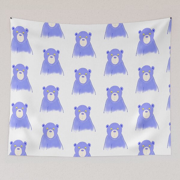 Item preview, Cute Blue Bear Looking Pensive designed and sold by IttieBitties.