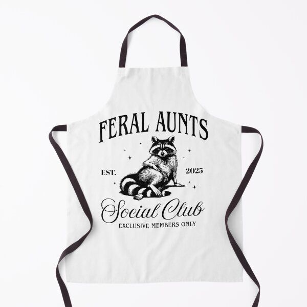 Item preview, Funny Racoon Feral Aunt Social Club designed and sold by santisalasmiz.