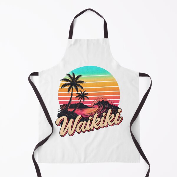 Item preview, Sunset Waikiki Palm Trees Hawaiian designed and sold by Kleinpixel.