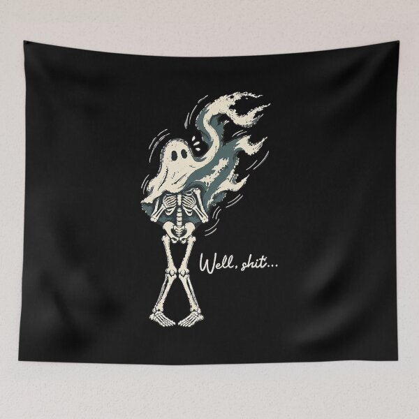 Item preview, Funny Skeleton Lost Balloon, Well Shit Halloween Design, Dark Humor, Gothic Sarcastic Skeleton, Halloween, Digital File designed and sold by Dmo3HarkoArt.
