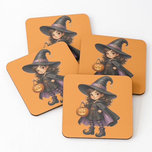 Item preview, Halloween Witch With Pumpkin Lantern  designed and sold by The Digital Compass.