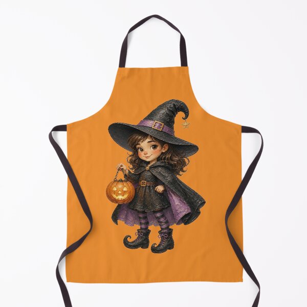 Item preview, Halloween Witch With Pumpkin Lantern  designed and sold by The Digital Compass.