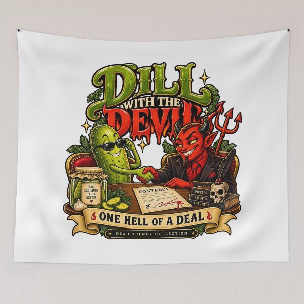 Item preview, ⚡Dead Trendy Collection⚡- Dill with the Devil designed and sold by WheelieGdArt.