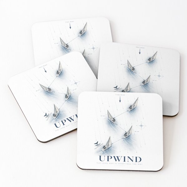 Item preview, Upwind – Sailing Against the Wind Nautical Design designed and sold by NAUSPHERAL.