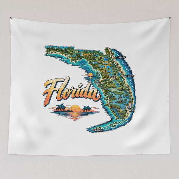 Item preview, Vintage Florida Travel Souvenir Landmark Gift designed and sold by MichaeIRellov.