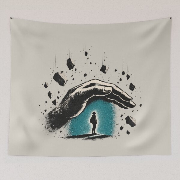 Item preview, Protective Hand | Safety & Resilience designed and sold by Moons Studio.