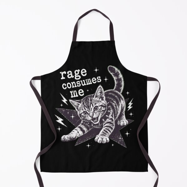 Item preview, Rage Consumes Me Angry Cat Grunge Y2K Funny Cat designed and sold by Aniverlia.