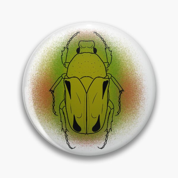 Item preview, Flower Beetle Line-art (Yellow, Green & Orange) designed and sold by Burnt_Pikachu.