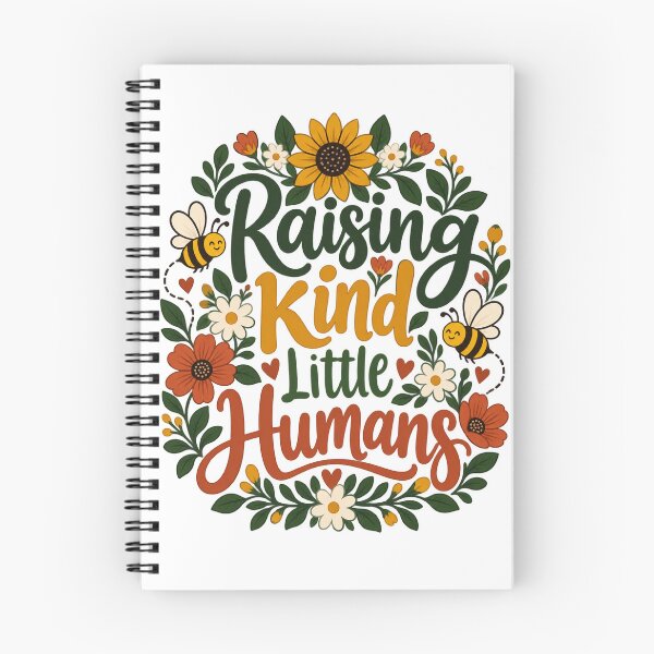 Item preview, Raising Kind Little Humans Floral Design designed and sold by ClaSciStore.